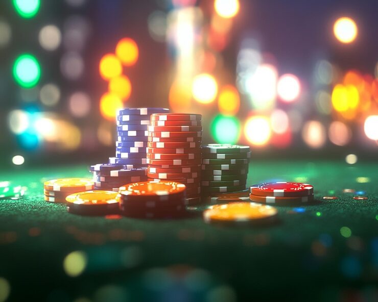 Live casino dealer table and sports betting interface